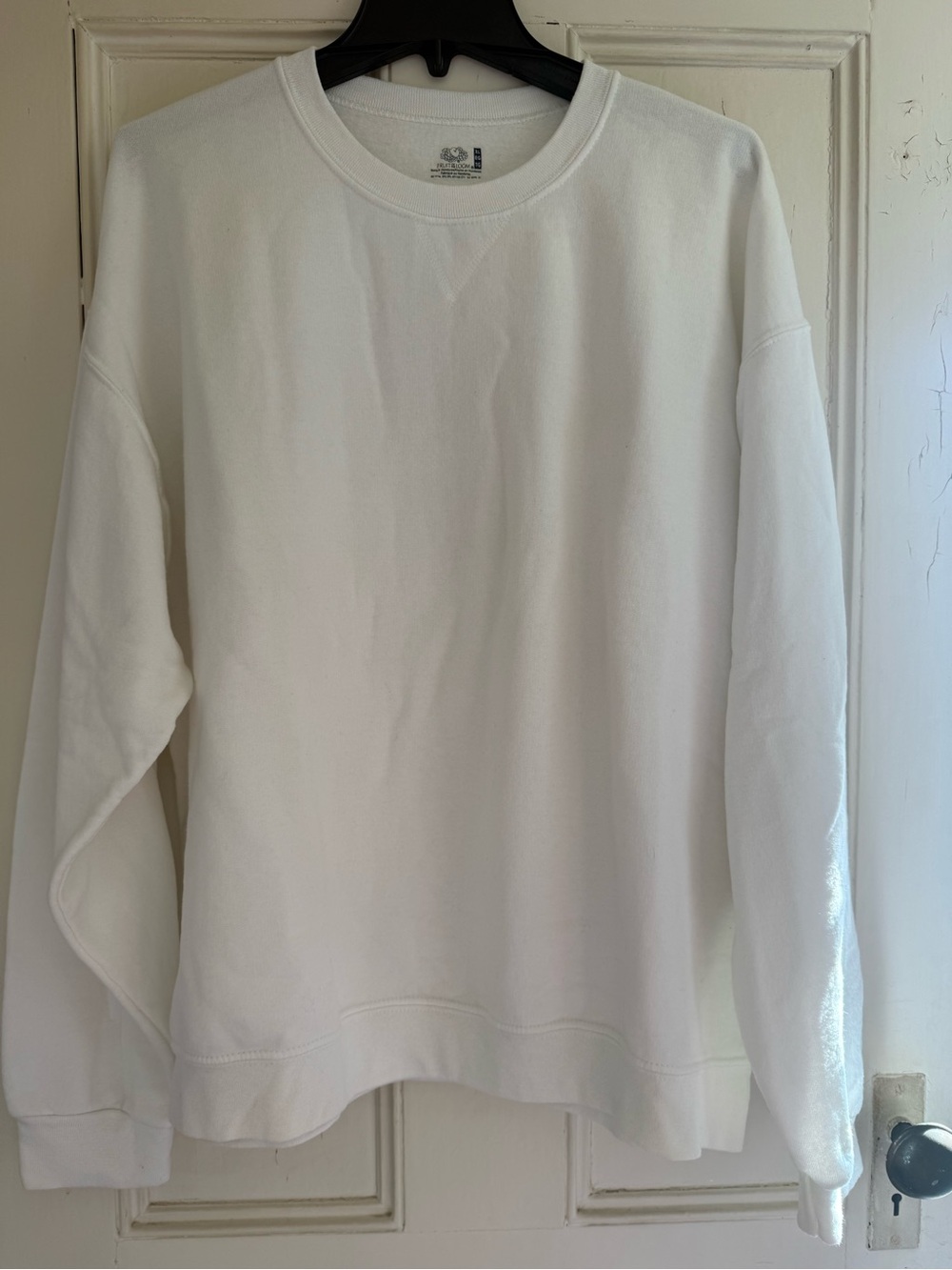 Fruit of the Loom White Crewneck Sweatshirt